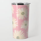 Playful Pink Floral Travel Mug Gallery Image 1