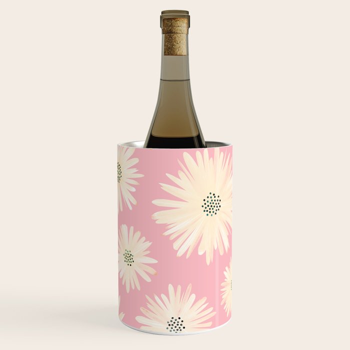 Playful Pink Floral Wine Chiller Gallery Image 3