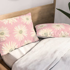 Playful Pink Floral Pillow Sham Gallery Image 2