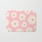 Playful Pink Floral Bath Mat Gallery Image 1