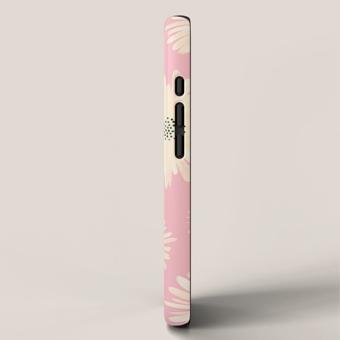 Playful Pink Floral iPhone Case Gallery Image 2