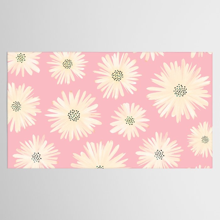 Playful Pink Floral Tablecloth Gallery Image 2
