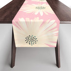 Playful Pink Floral Table Runner Gallery Image 1