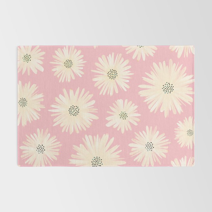 Playful Pink Floral Rug Gallery Image 2