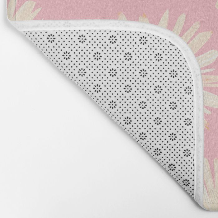 Playful Pink Floral Bath Mat Gallery Image 2