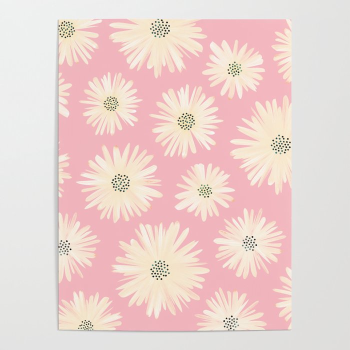 Playful Pink Floral Poster Gallery Image 4