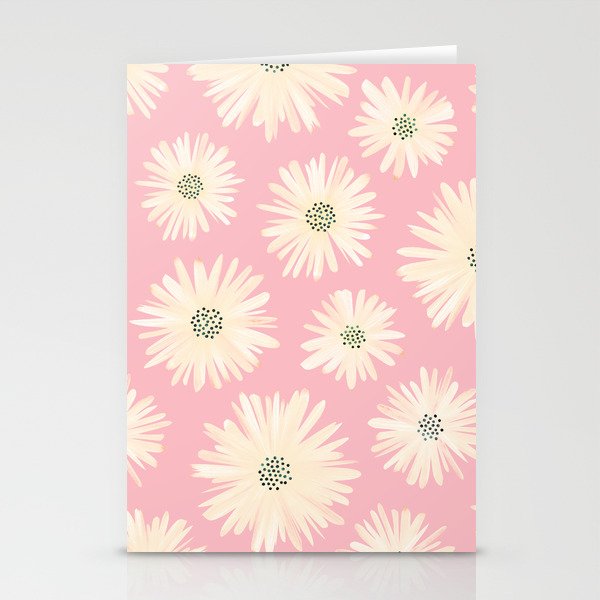 Playful Pink Floral Stationery Card Gallery Image 2