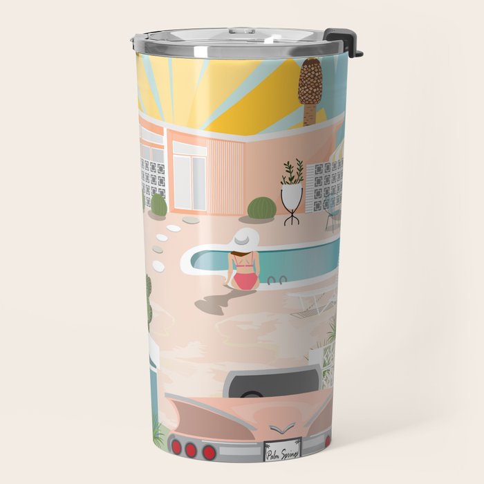 Retro Palm Springs III Travel Mug Gallery Image 2