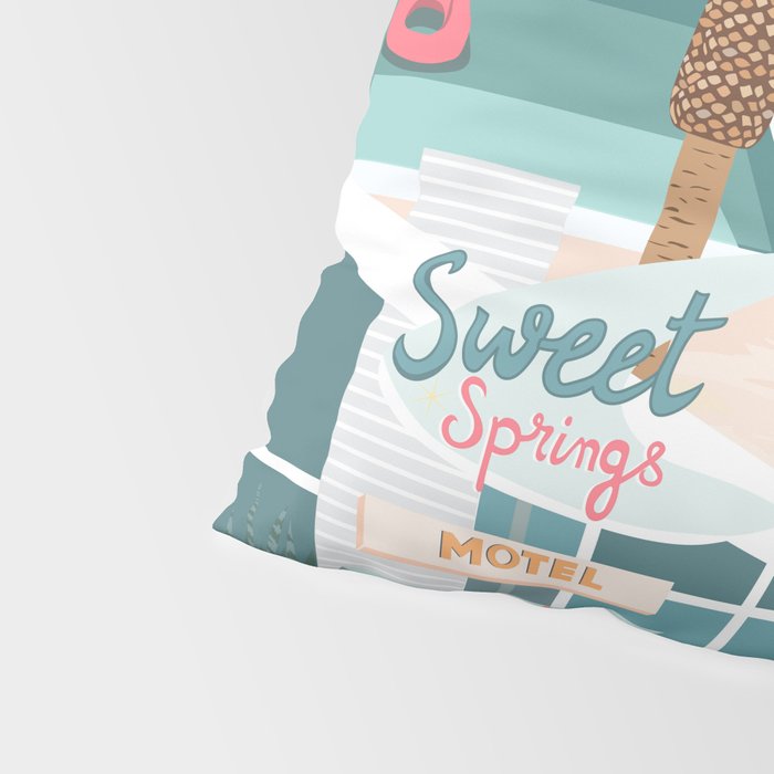 Retro Palm Springs III Pillow Sham Gallery Image 4