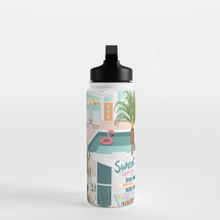 Retro Palm Springs III Water Bottle Gallery Image 3