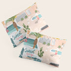 Retro Palm Springs III Pillow Sham Gallery Image 3