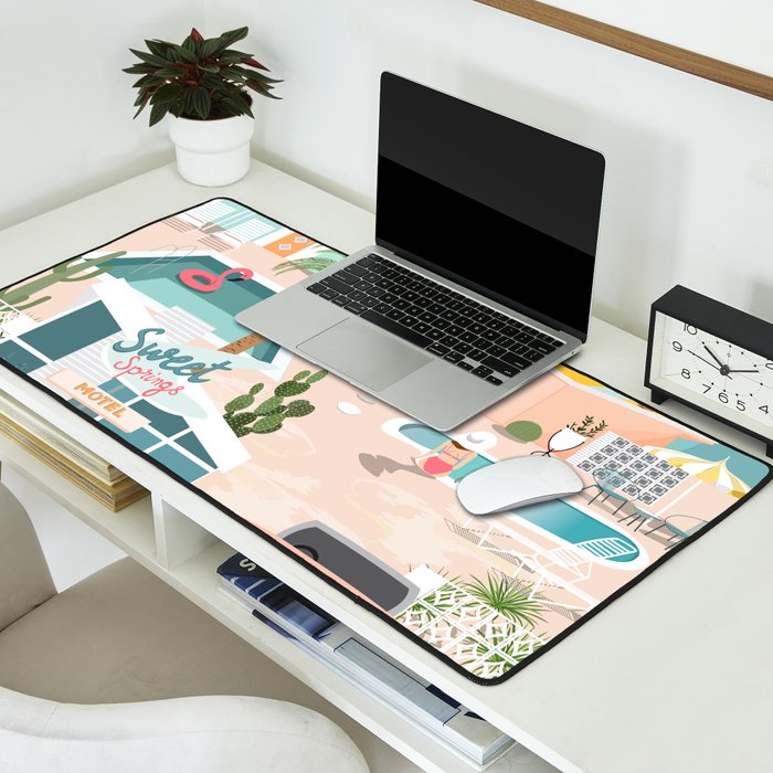Retro Palm Springs III Desk Mat Gallery Image 2