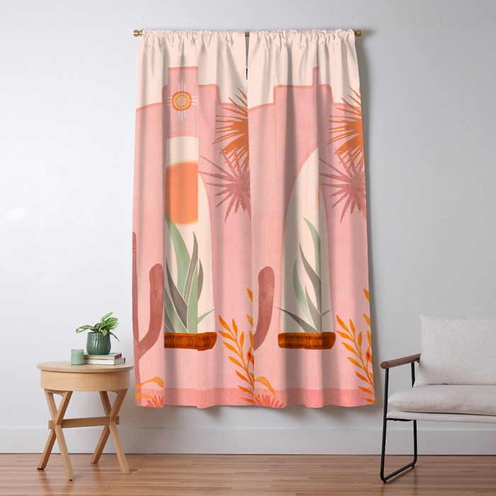 El Sol Sunrise Desert Landscape Window Curtain Gallery Image 1