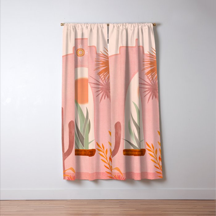 El Sol Sunrise Desert Landscape Window Curtain Gallery Image 3