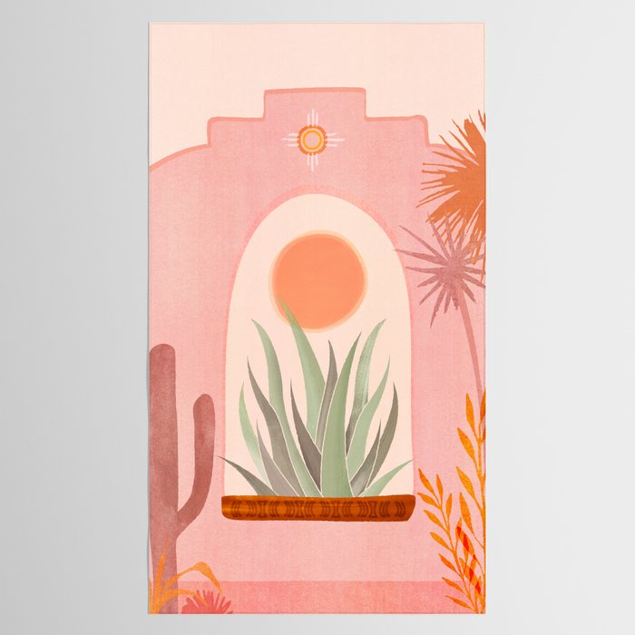 El Sol Sunrise Desert Landscape Tablecloth Gallery Image 2