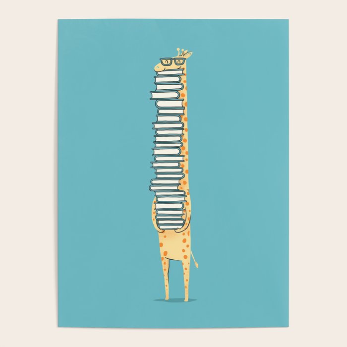A Book Lover (blue) Poster Gallery Image 4