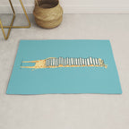 A Book Lover (blue) Rug Gallery Image 1