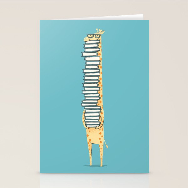 A Book Lover (blue) Stationery Card Gallery Image 2