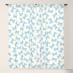 Blue Stripe Bow Ribbon  Window Curtain Gallery Image 5