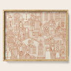vintage halloween rust ivory Serving Tray Gallery Image 1
