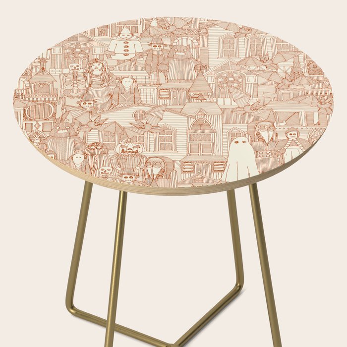 vintage halloween rust ivory Side Table Gallery Image 2