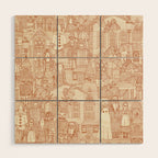 vintage halloween rust ivory Wood Wall Art Gallery Image 1