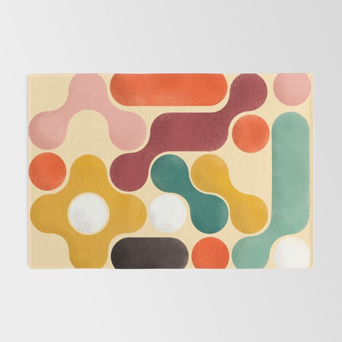 Color pops - mid century style  Rug Gallery Image 2