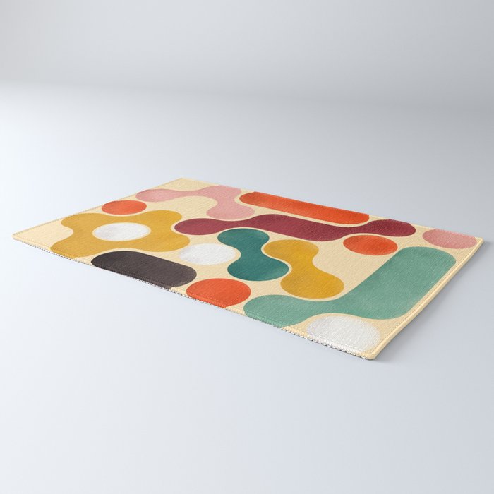 Color pops - mid century style  Rug Gallery Image 3