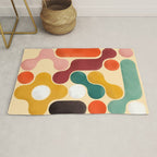 Color pops - mid century style  Rug Gallery Image 1