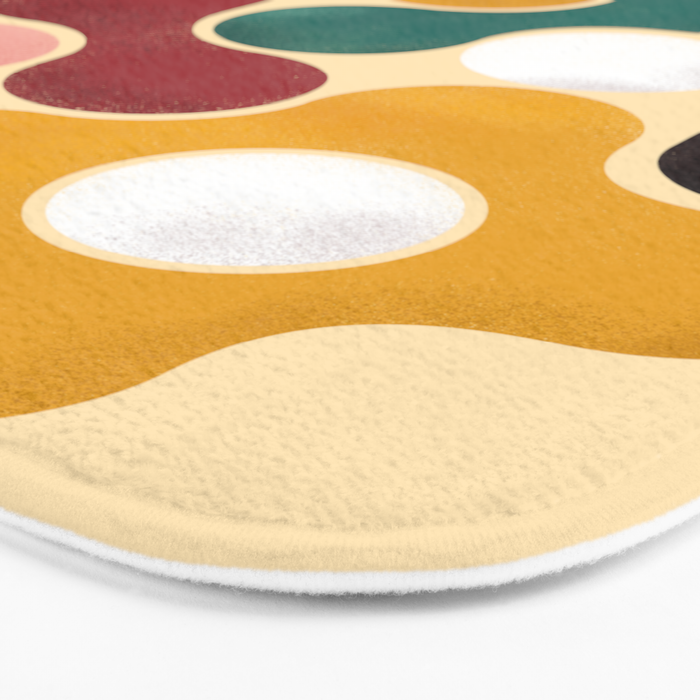 Color pops - mid century style  Bath Mat Gallery Image 3