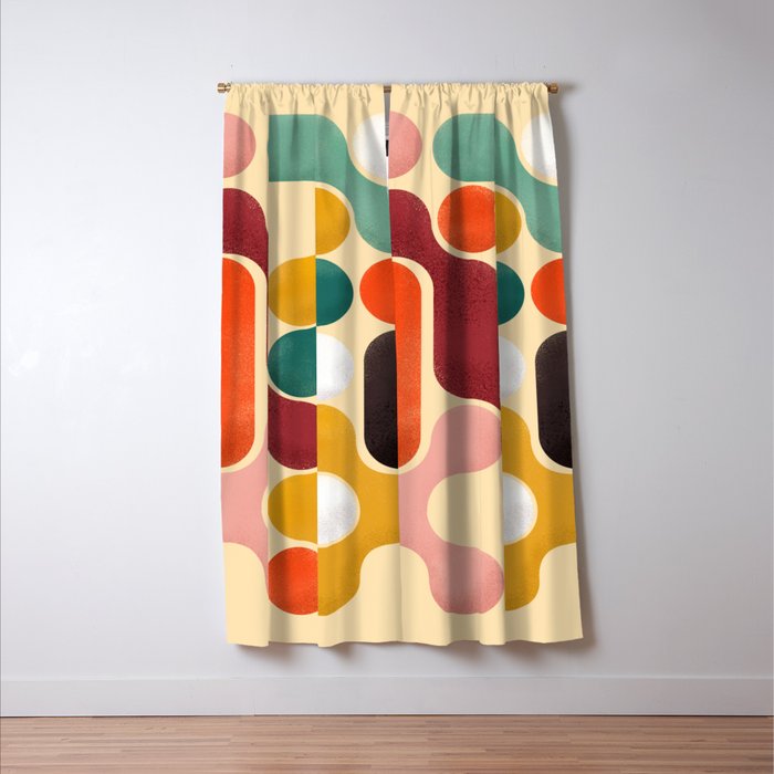 Color pops - mid century style  Window Curtain Gallery Image 3