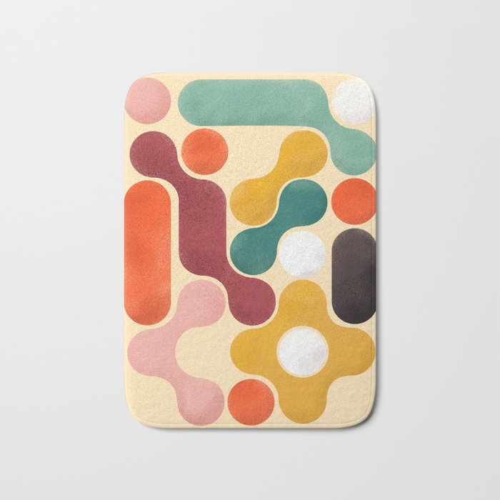 Color pops - mid century style  Bath Mat Gallery Image 1