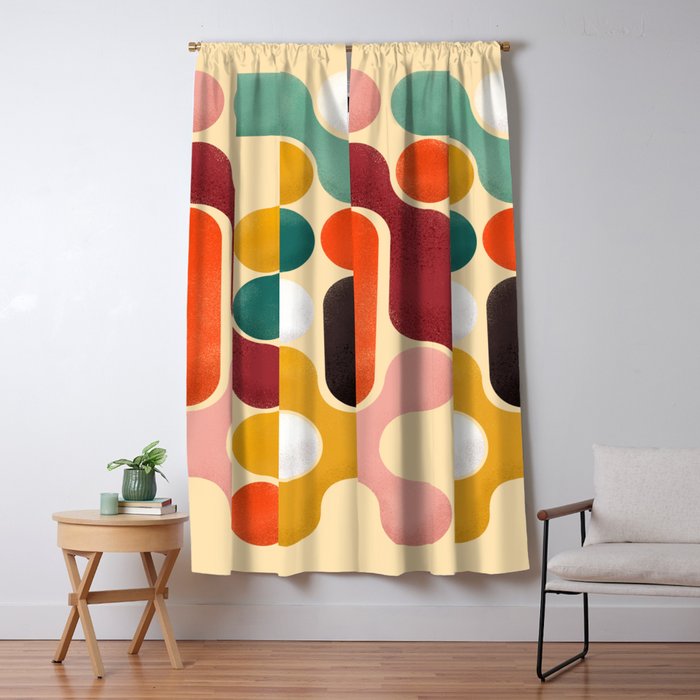 Color pops - mid century style  Window Curtain Gallery Image 5