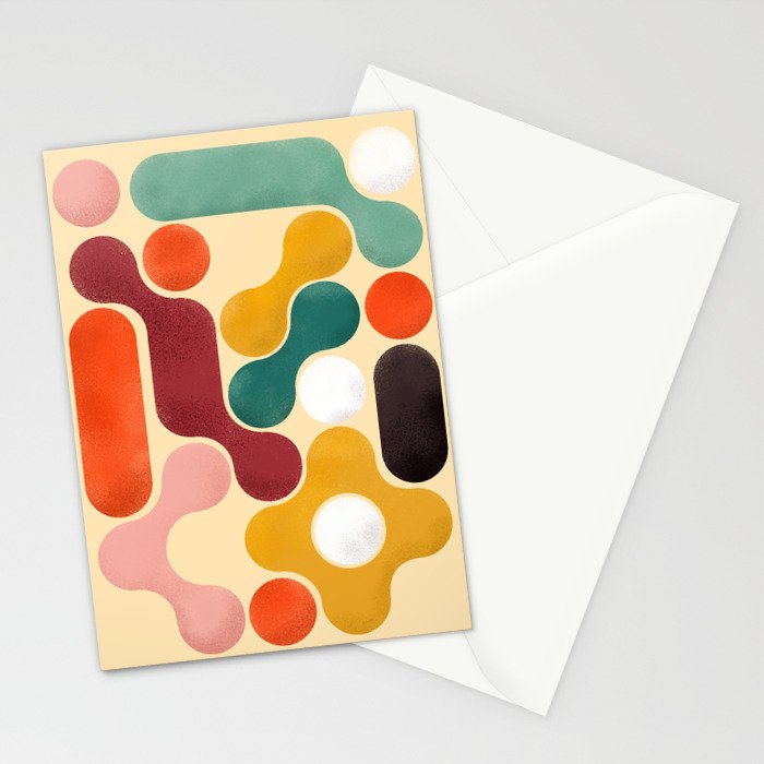 Color pops - mid century style  Stationery Card Gallery Image 2