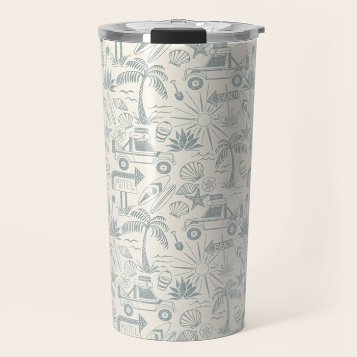 Baja - faded blue Travel Mug Gallery Image 1