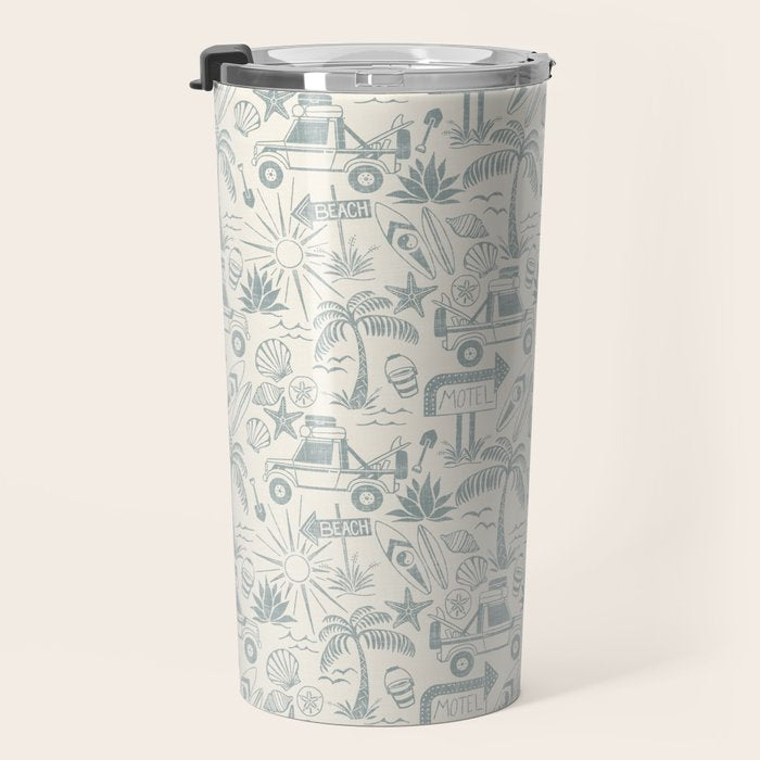 Baja - faded blue Travel Mug Gallery Image 3