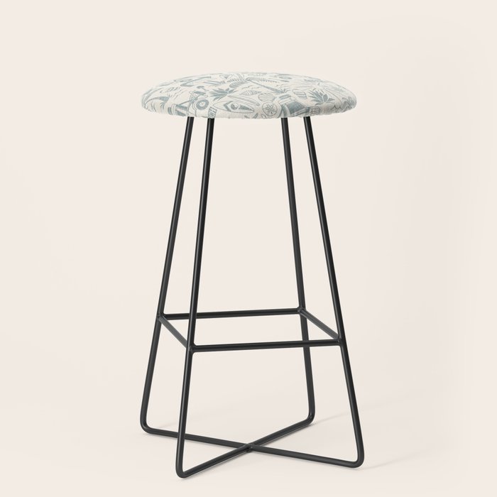 Baja - faded blue Stool Gallery Image 1