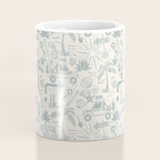 Baja - faded blue Coffee Mug Gallery Image 4