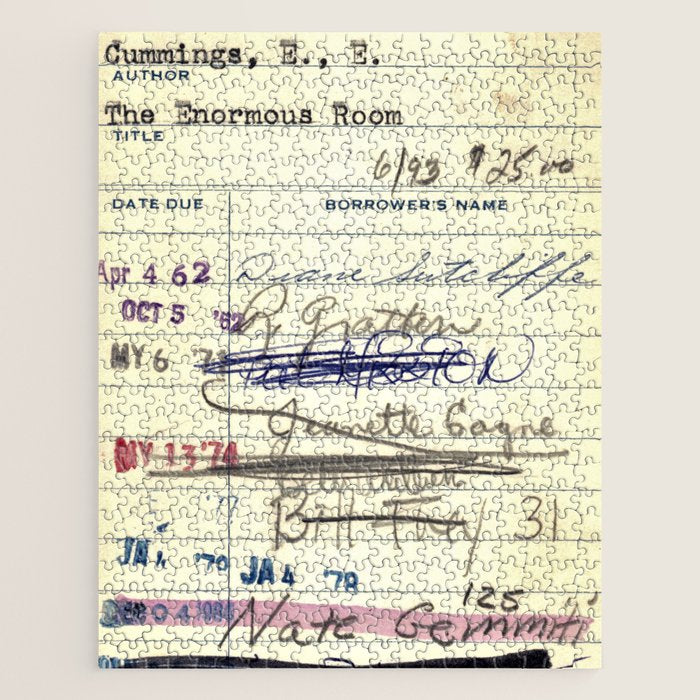 Library Card 828 The Enormous Room Jigsaw Puzzle Gallery Image 1