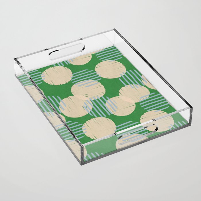 Abstract Summer Pattern #1 Acrylic Tray Gallery Image 1