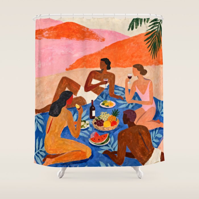 The Picnic Shower Curtain Gallery Image 1