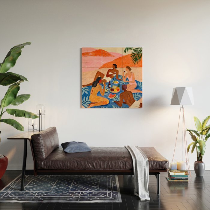 The Picnic Wood Wall Art Gallery Image 2
