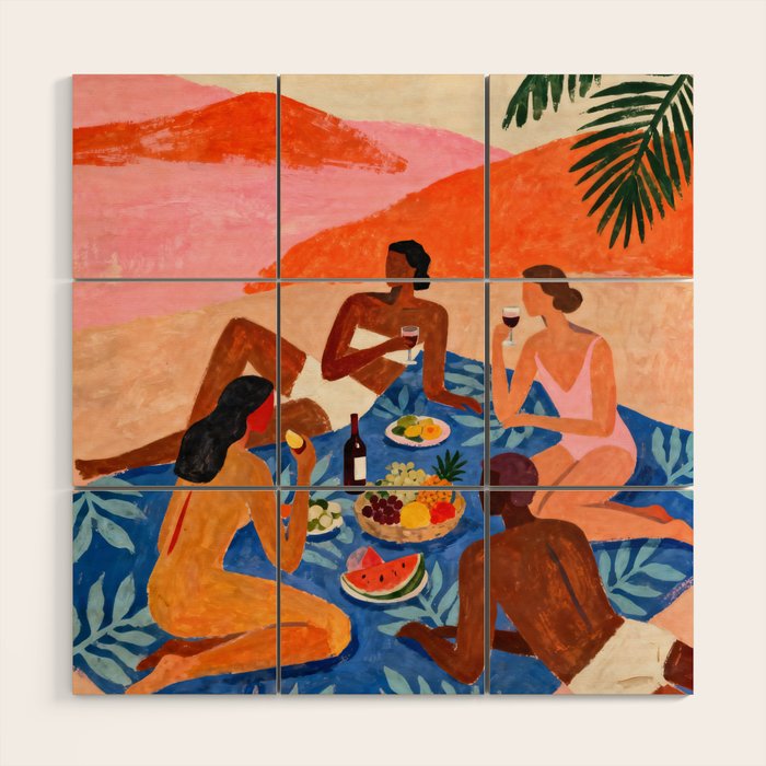 The Picnic Wood Wall Art Gallery Image 1