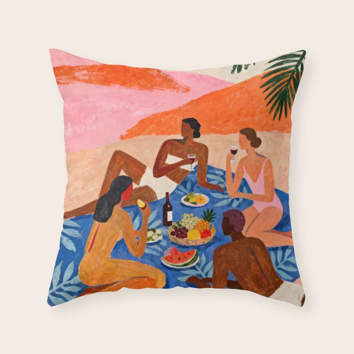 The Picnic Throw Pillow Gallery Image 6