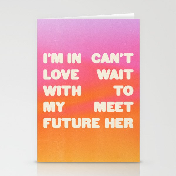 In Love With My Future Stationery Card Gallery Image 1
