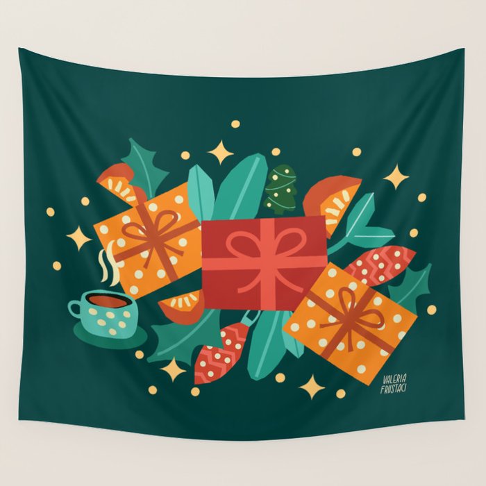 Christmas time Wall Tapestry Gallery Image 1