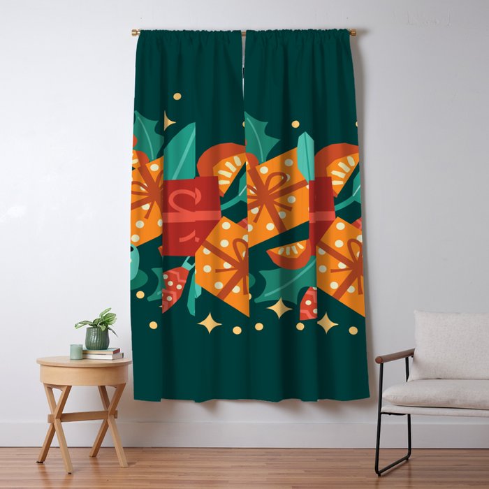 Christmas time Window Curtain Gallery Image 1