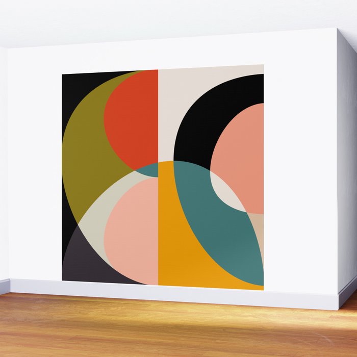 geometry shapes 3 Wall Mural Gallery Image 2