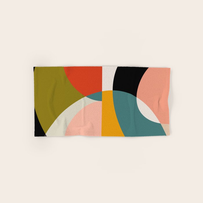 geometry shapes 3 Hand & Bath Towel Gallery Image 1