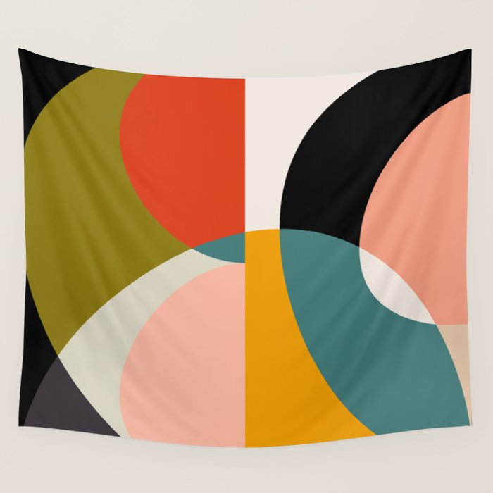 geometry shapes 3 Wall Tapestry Gallery Image 4